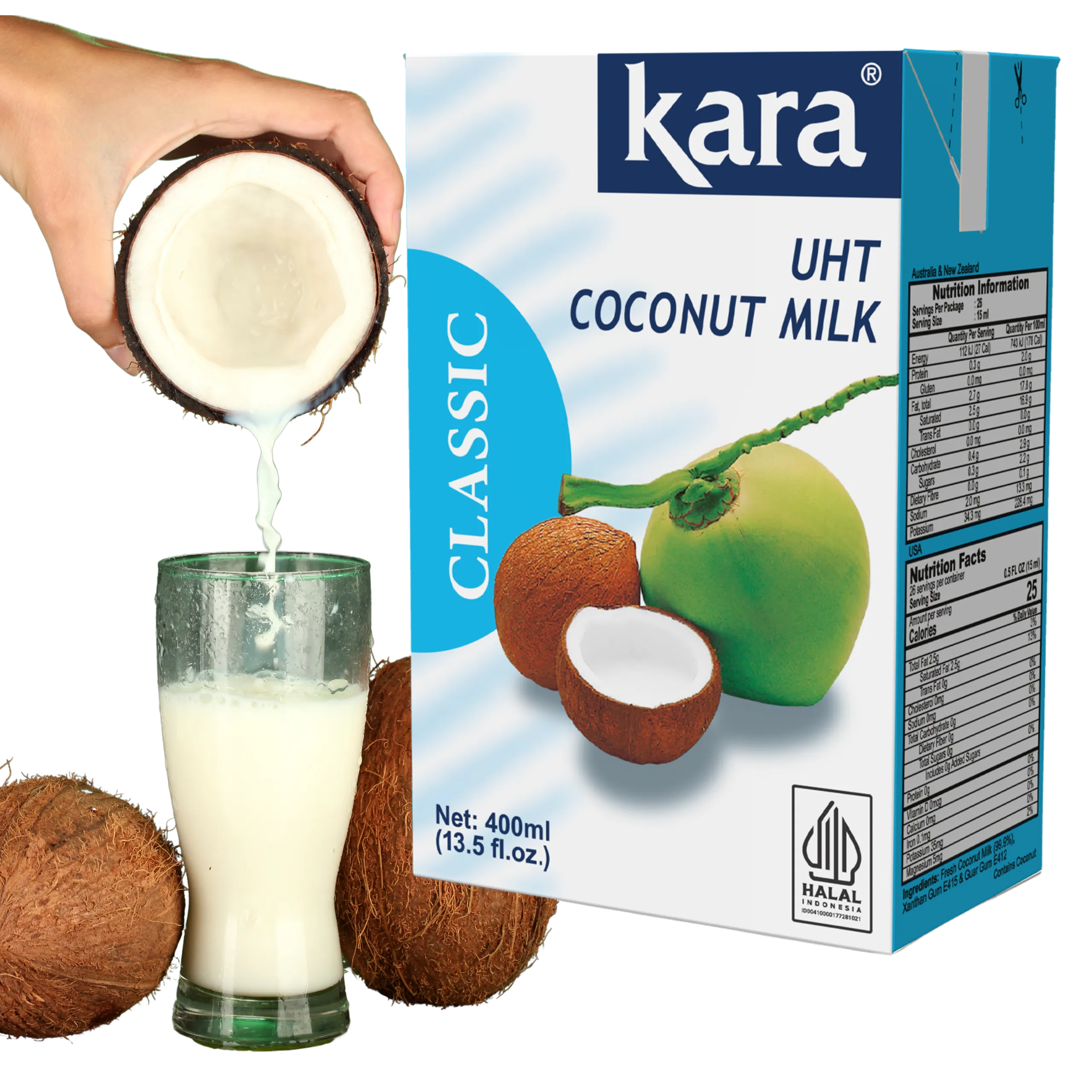 mleko kokosowe uht 17% – kara – 1 l mleko kokosowe uht 17% – kara – 1 l