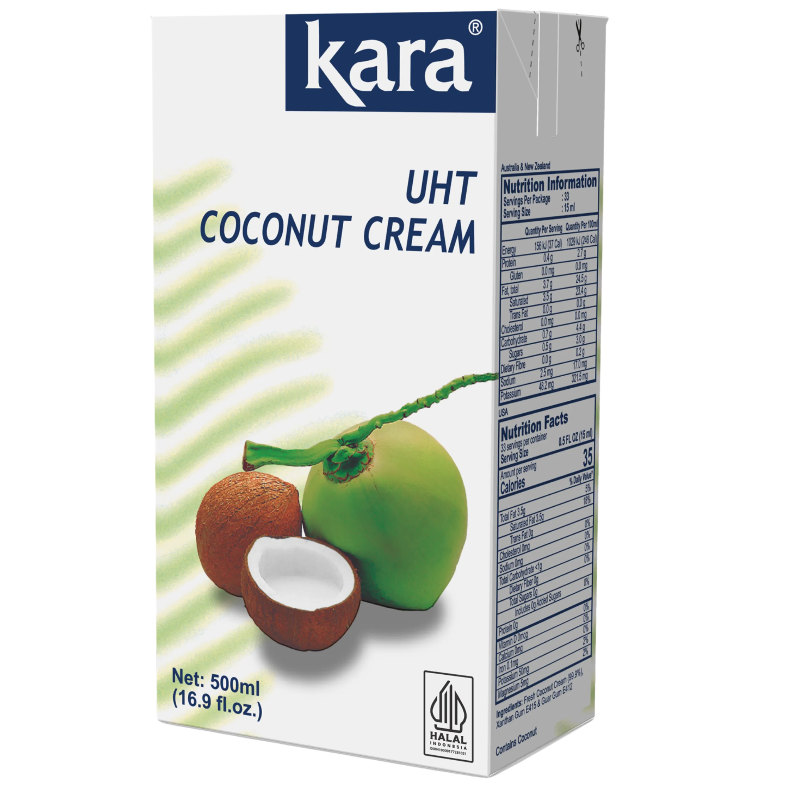 mleko kokosowe uht 17% – kara – 1 l mleko kokosowe uht 17% – kara – 1 l