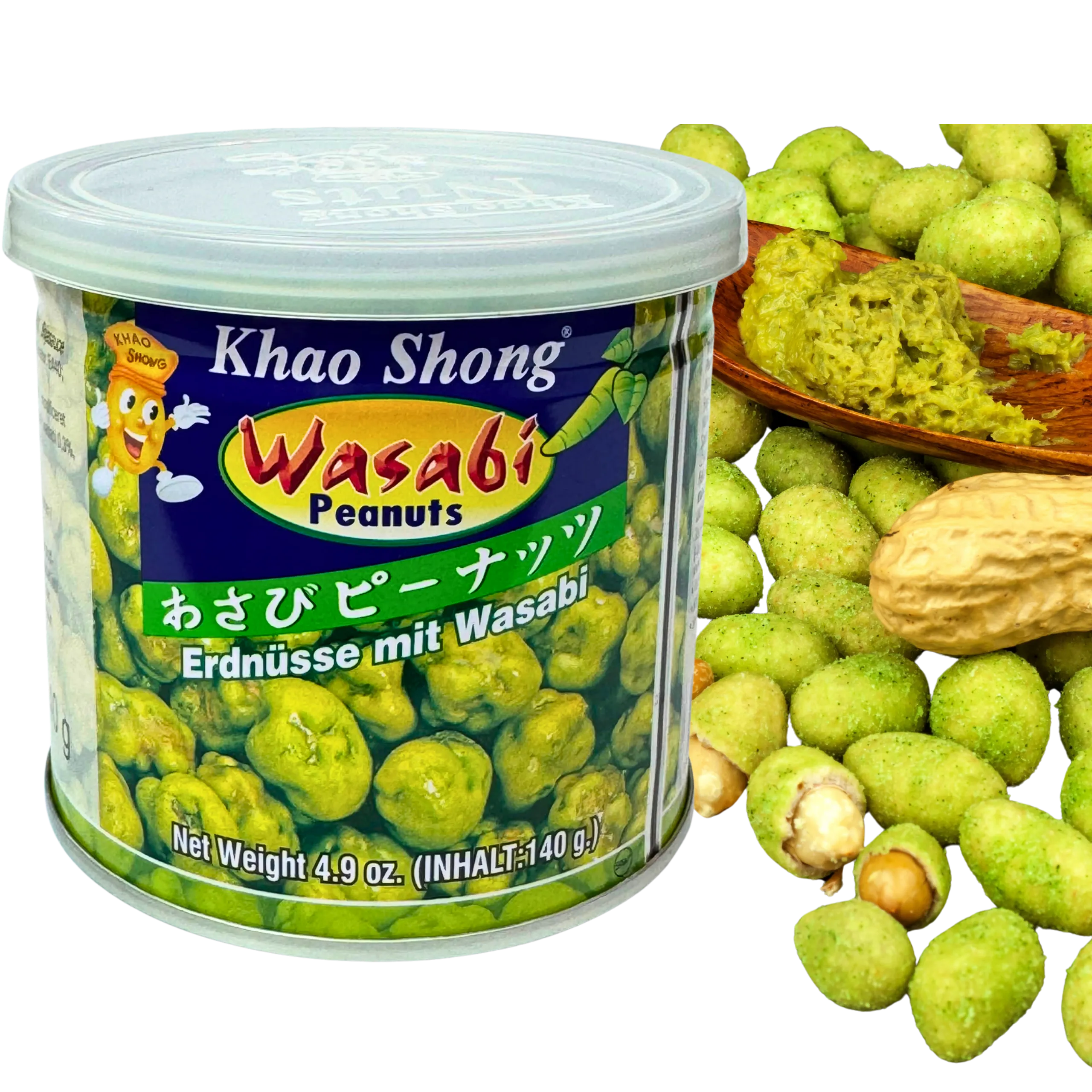 orzeszki ziemne z wasabi khao shong 140 g orzeszki ziemne z wasabi khao shong 140 g